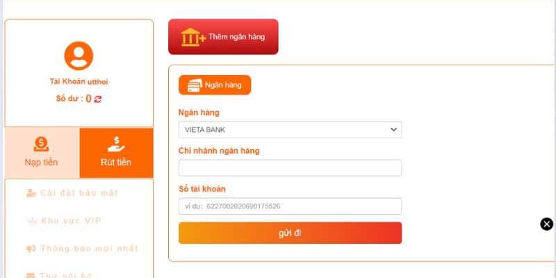 Đảm bảo nhập đúng các dữ liệu cần thiết